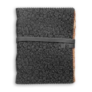 Black Embossed Leather Journal